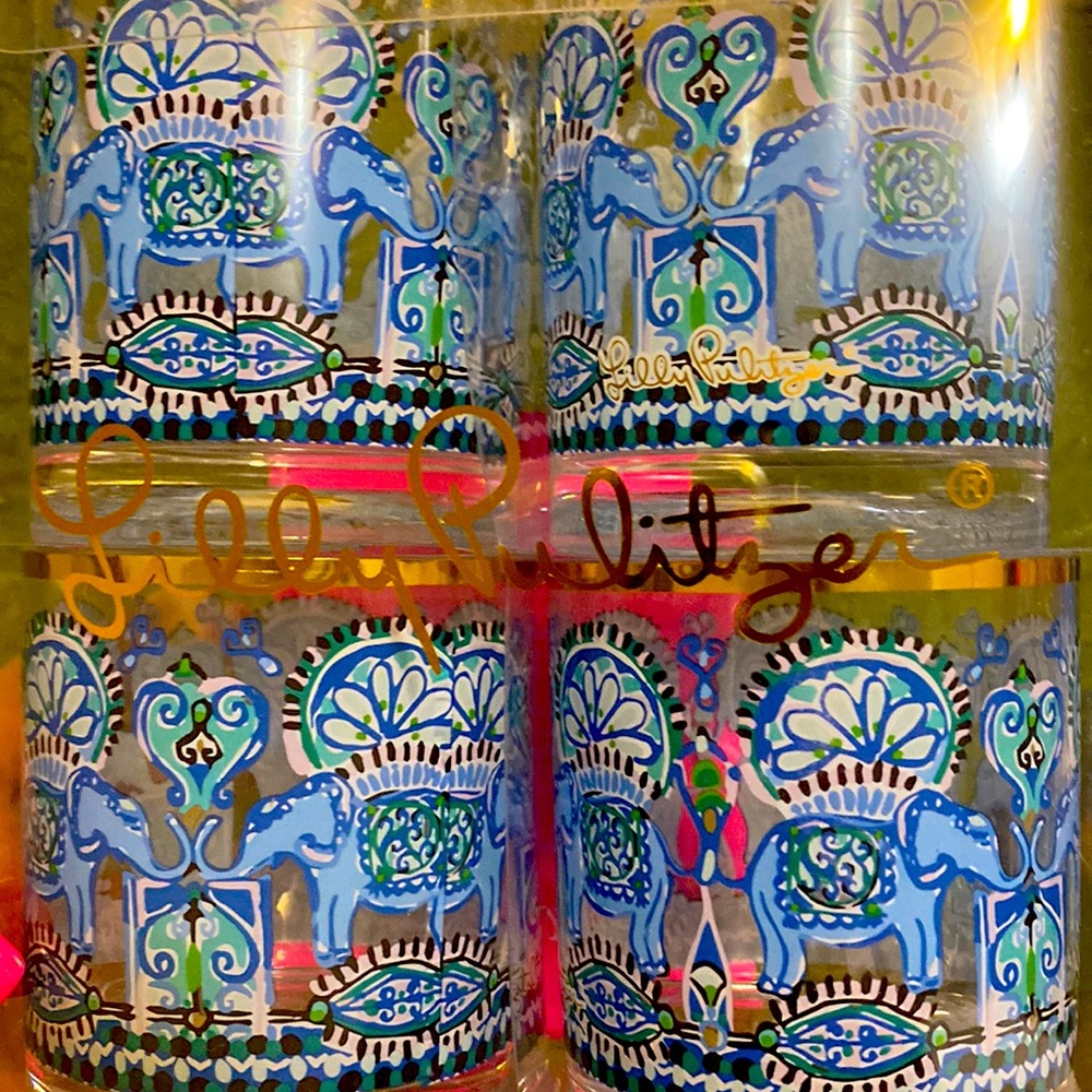 NWT Lilly Pulitzer Acrylic Glass Set